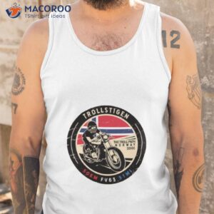 trollstigen norway motorcycle shirt tank top