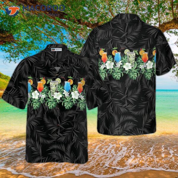 Tropical Aloha Bartender Shirt For ‘s Hawaiian