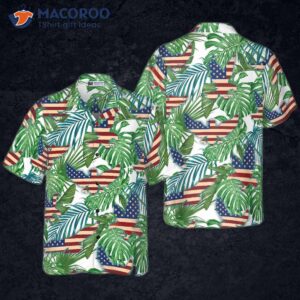 tropical american eagle s hawaiian shirt 0