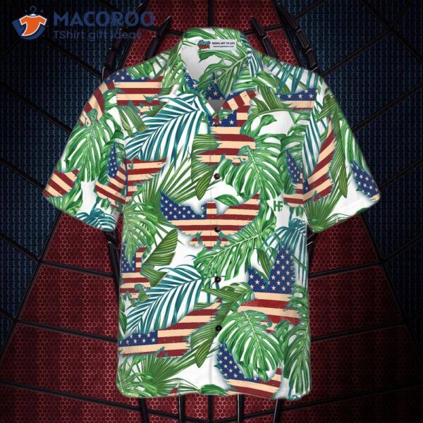 Tropical American Eagle ‘s Hawaiian Shirt