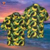 Tropical Banana Leaves And A Hawaiian Shirt With Pattern.