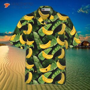 tropical banana leaves and a hawaiian shirt with pattern 2