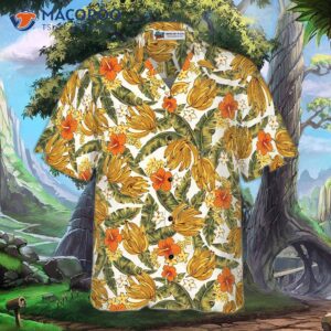 tropical banana plant hawaiian shirt 2