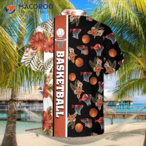 tropical basketball hawaiian shirt button up shirt for and the best gift lovers 1