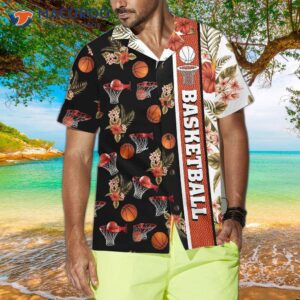 tropical basketball hawaiian shirt button up shirt for and the best gift lovers 3