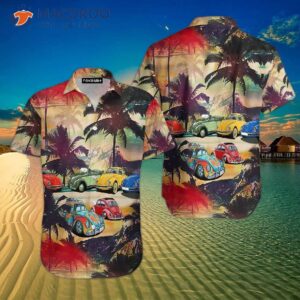 tropical beach bug car hawaiian shirts 0
