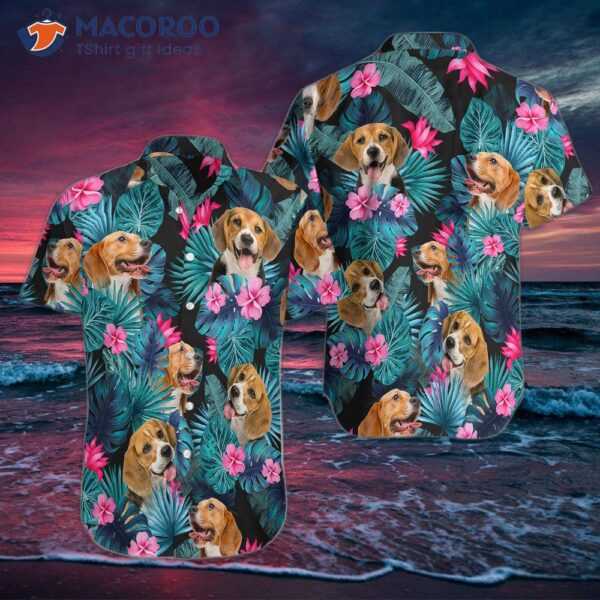 Tropical Beagle Hawaiian Shirt