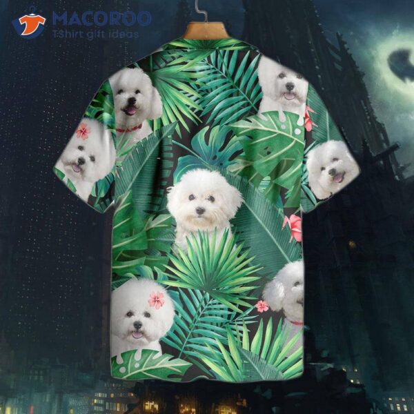 Tropical Bichon Frise Hawaiian Shirt