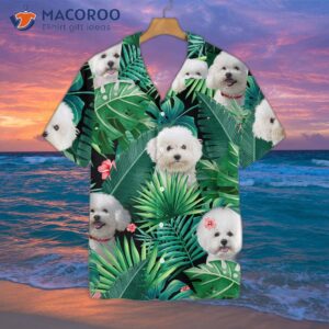 tropical bichon frise hawaiian shirt 2