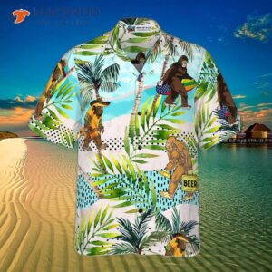 tropical bigfoot hawaiian summer shirt 2