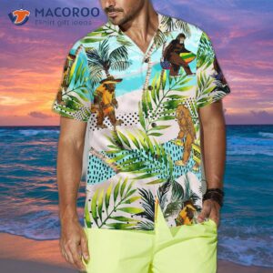 tropical bigfoot hawaiian summer shirt 3