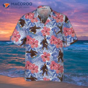 tropical christmas bigfoot hawaiian shirt funny gift for 2