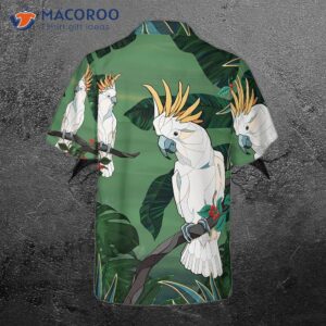 Tropical Cockatoo Parrot Hawaiian Shirt