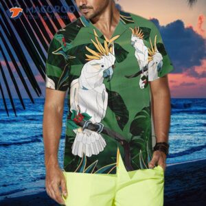 tropical cockatoo parrot hawaiian shirt 3