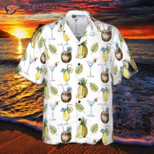 tropical coconut cocktail s hawaiian shirt 2