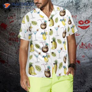 tropical coconut cocktail s hawaiian shirt 3