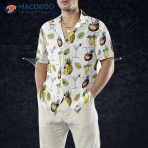 tropical coconut cocktail s hawaiian shirt 4