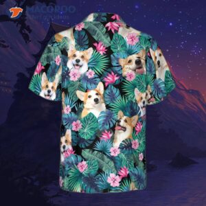 Tropical Corgi Dog Shirt For ‘s Hawaiian