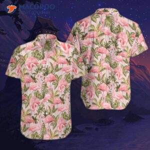 tropical flamingo 04 hawaiian shirt 0