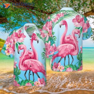 tropical floral flamingo shirt for s hawaiian 0