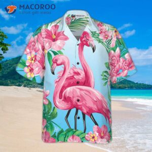 tropical floral flamingo shirt for s hawaiian 2