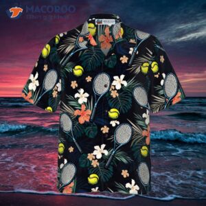 tropical floral hawaiian tennis shirt 2