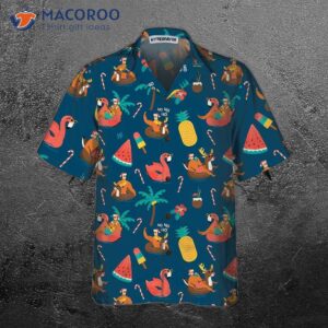 tropical hot christmas hawaiian shirt funny gift for 2