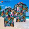 Tropical Jack Russell Terrier Hawaiian Shirt