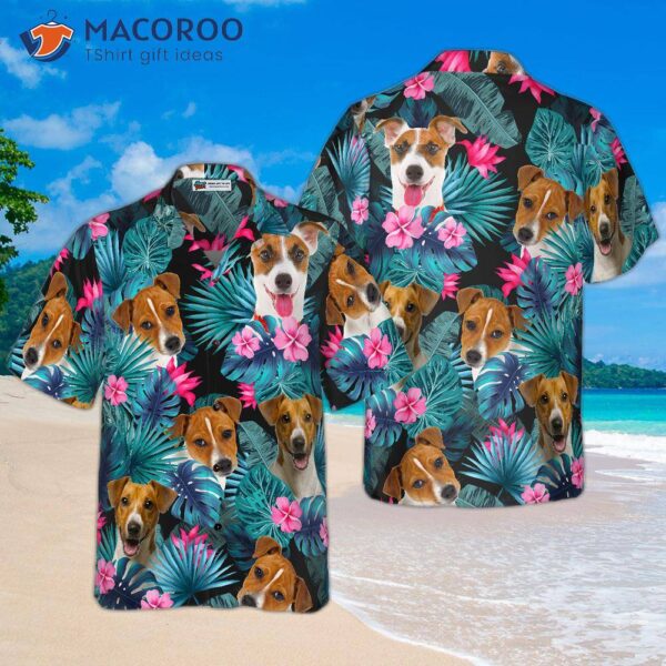 Tropical Jack Russell Terrier Hawaiian Shirt