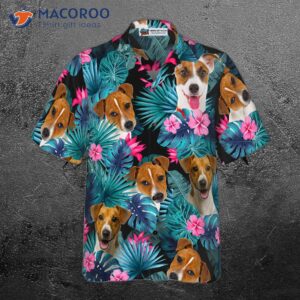 tropical jack russell terrier hawaiian shirt 2