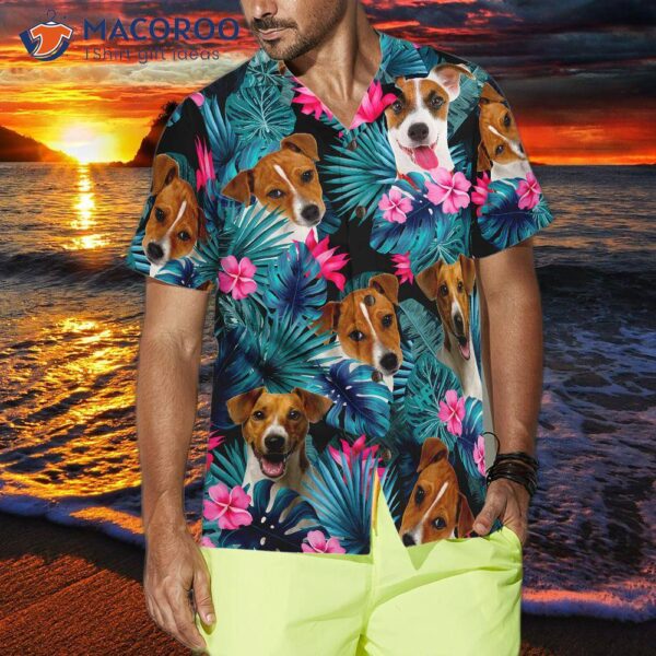 Tropical Jack Russell Terrier Hawaiian Shirt