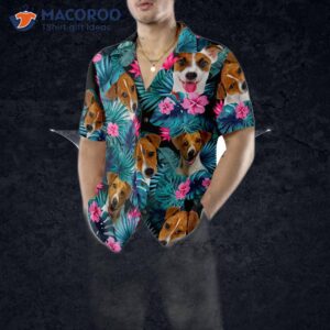 tropical jack russell terrier hawaiian shirt 4