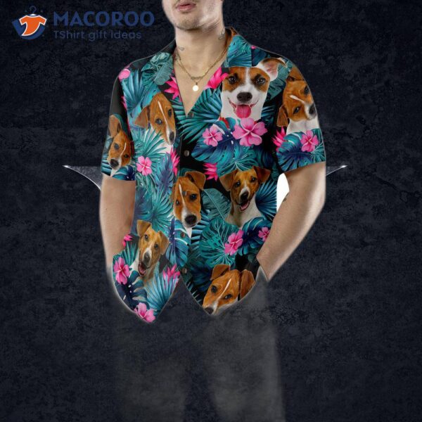 Tropical Jack Russell Terrier Hawaiian Shirt