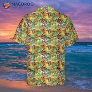 tropical jungle tiger hawaiian shirt 1