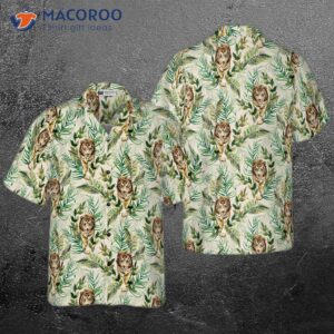 Tropical Jungle Tiger Shirt For Hawaiian