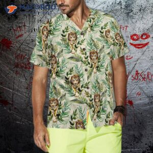 tropical jungle tiger shirt for hawaiian 3