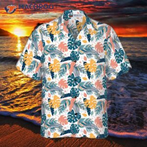 tropical leaf elegant exotic hawaiian shirt 2