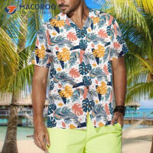 tropical leaf elegant exotic hawaiian shirt 3