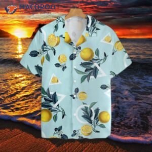 tropical lemon patterned hawaiian shirt 2