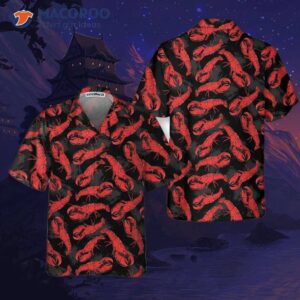 tropical lobster hawaiian shirt red shirt for and gift lovers 0