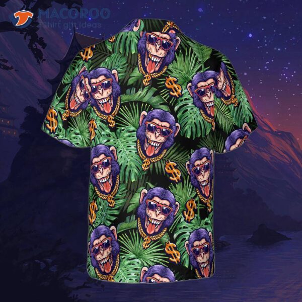 Tropical Millionaire Monkey Hawaiian Shirt