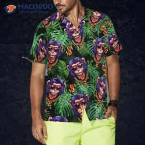 tropical millionaire monkey hawaiian shirt 3