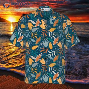 tropical modern floral hawaiian shirt 2