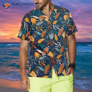 tropical modern floral hawaiian shirt 3