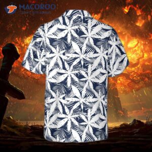 tropical palm tree cannabis marijuana hawaiian shirt 1