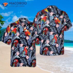 tropical parrot hawaiian shirt 0