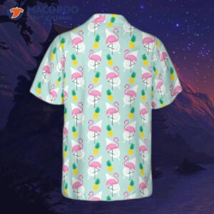 Tropical Pineapple Flamingo Shirt For ‘s Hawaiian
