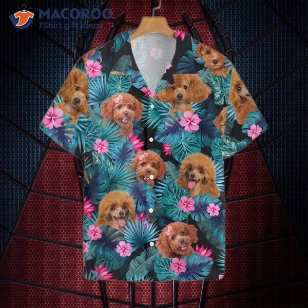 Tropical Poodle Hawaiian Shirt
