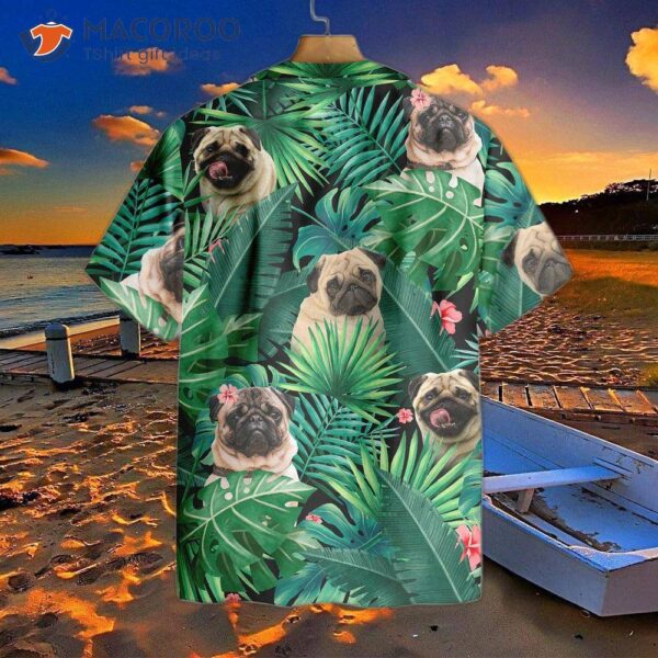 Tropical Pug Hawaiian Shirt
