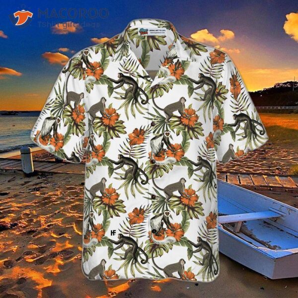 Tropical Red Hibiscus Flower ‘s Hawaiian Shirt